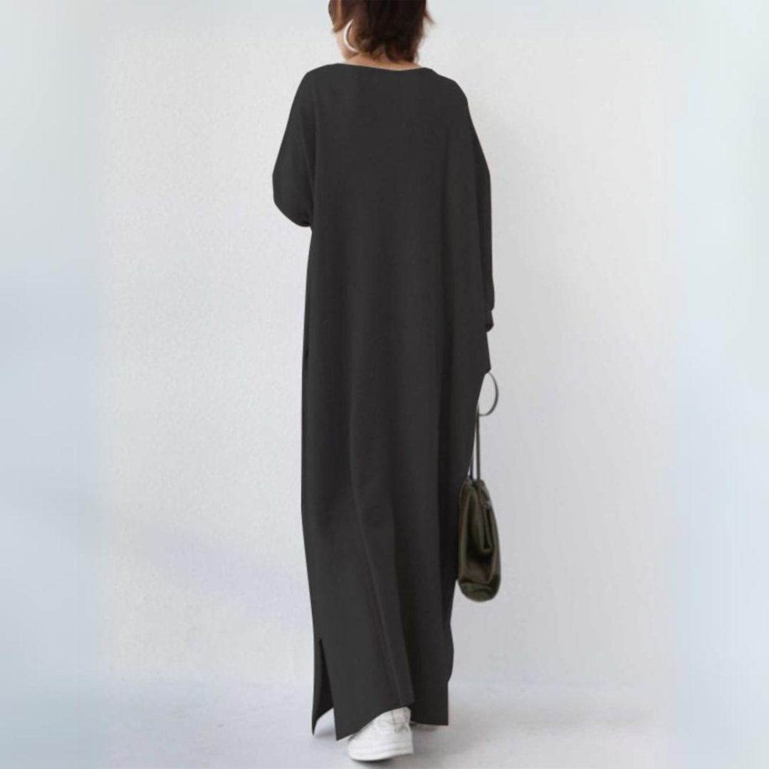 Robe longue femme – Robe élégante fluide pour cérémonie et été chic