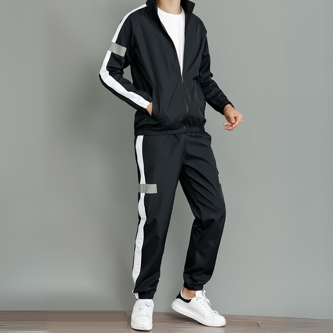 Survêtement homme – Ensemble jogging confortable en coton pour sport et détente