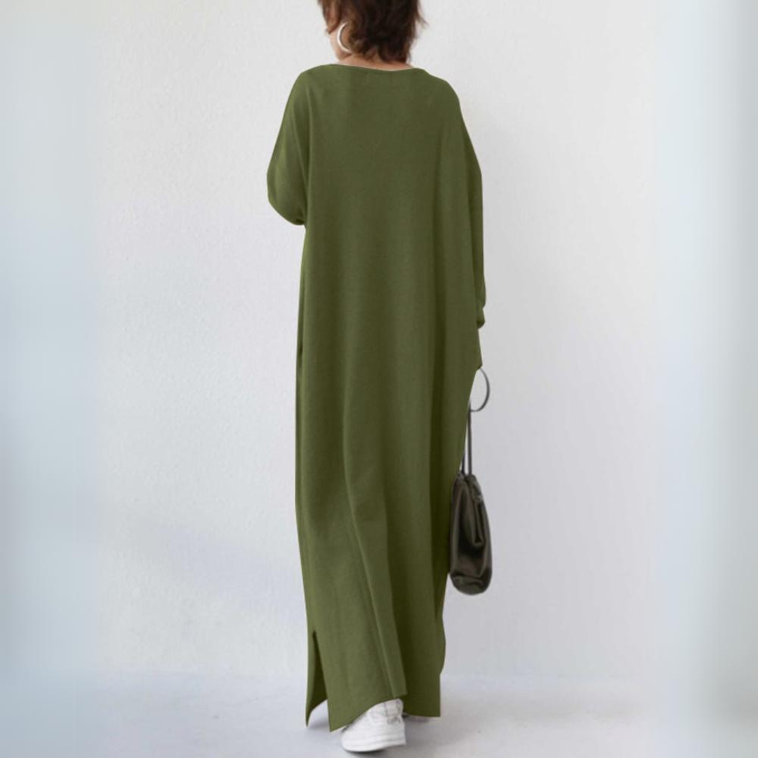 Robe longue femme – Robe élégante fluide pour cérémonie et été chic