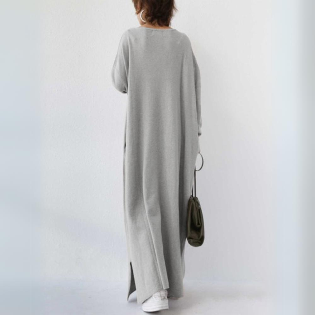 Robe longue femme – Robe élégante fluide pour cérémonie et été chic