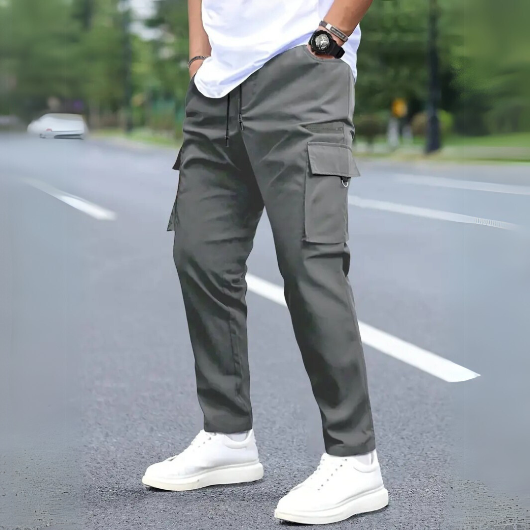 Pantalons cargo homme – Pantalons décontractés en coton avec poches pratiques