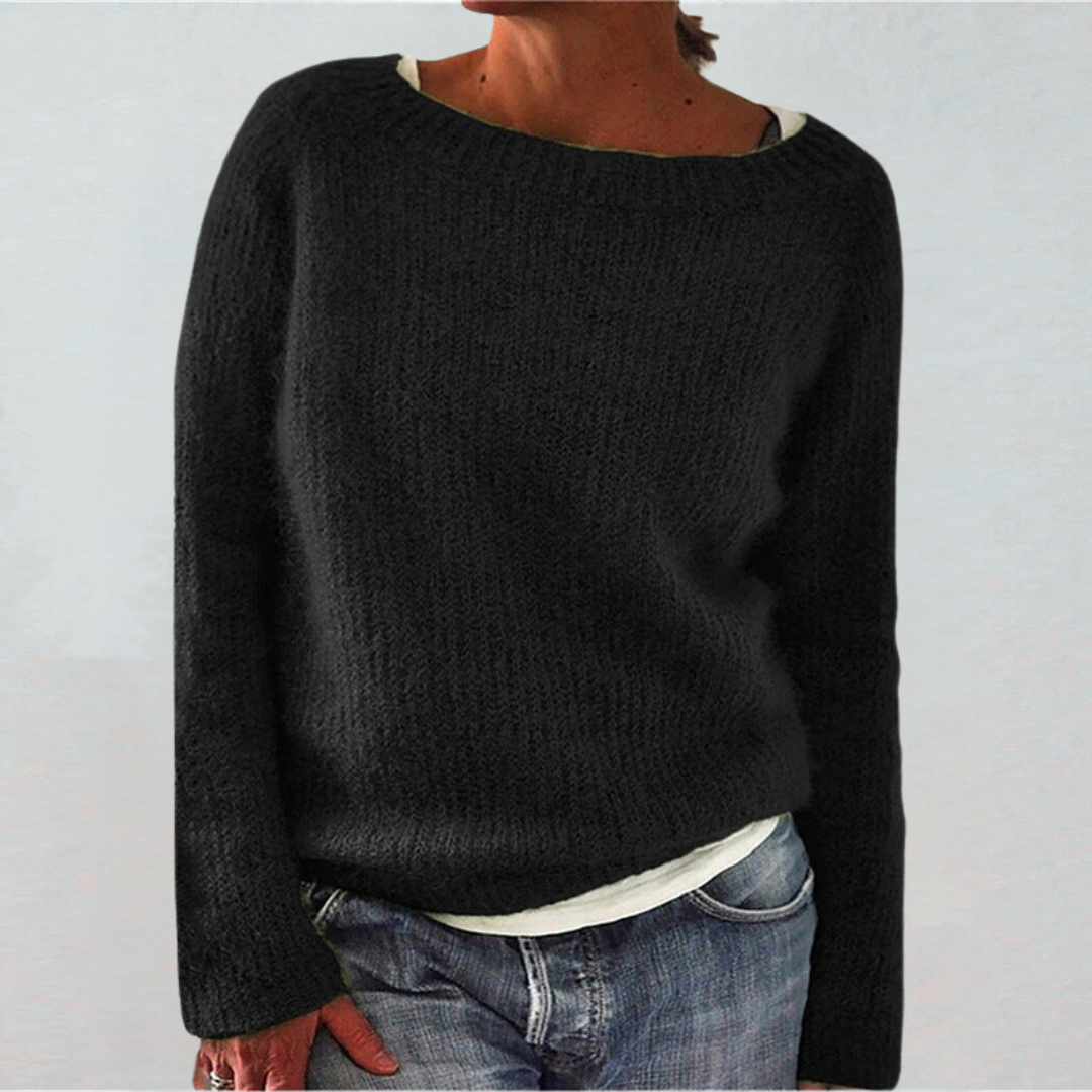 Pull classique femme – Pull en laine doux, coupe ajustée et élégant pour l'hiver