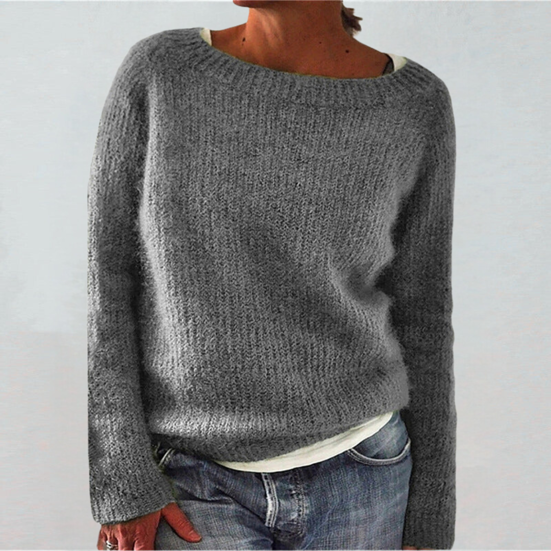 Pull classique femme – Pull en laine doux, coupe ajustée et élégant pour l'hiver