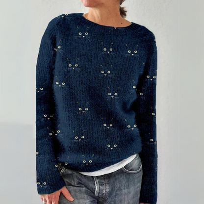 Pull confortable femme – Pull en laine doux et chaud pour l'hiver élégant