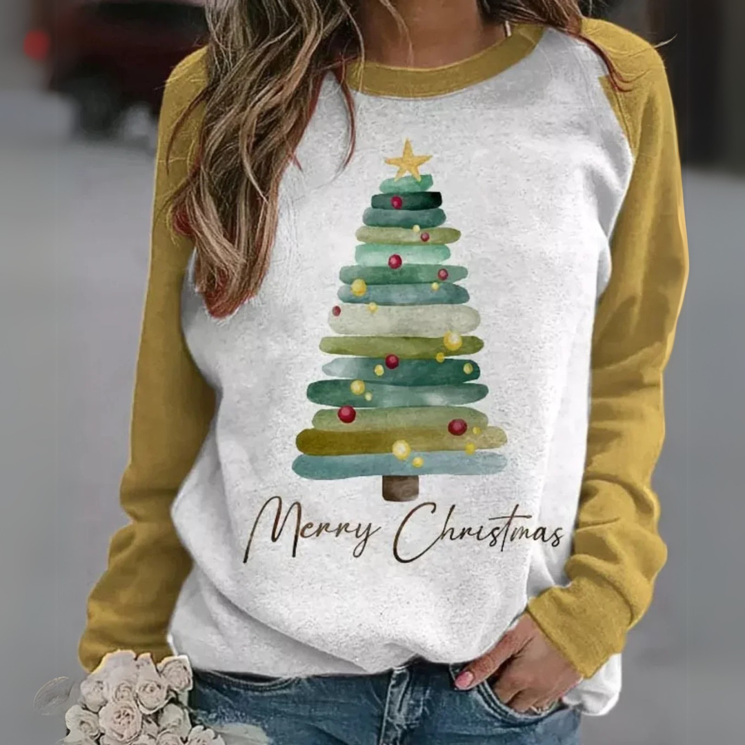 Pull de Noël femme – Pull décontracté en tricot doux avec motifs festifs