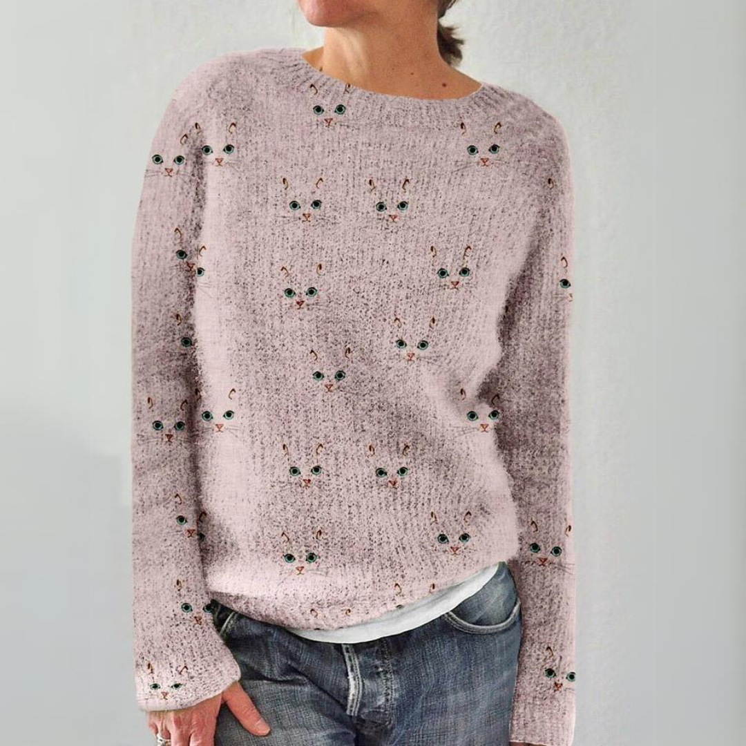 Pull confortable femme – Pull en laine doux et chaud pour l'hiver élégant