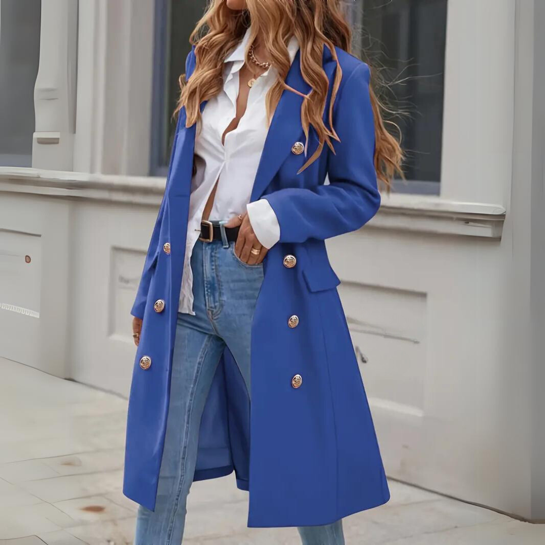 Manteau élégant femme – Manteau chic en laine pour hiver et soirée