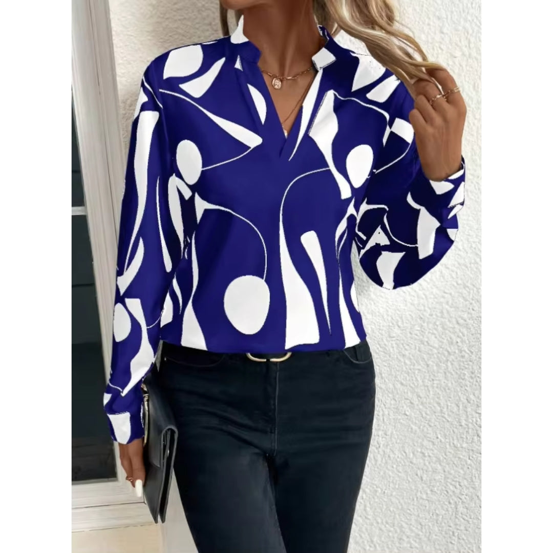 Blouse décontractée femme – Top léger en coton avec manches courtes et style chic