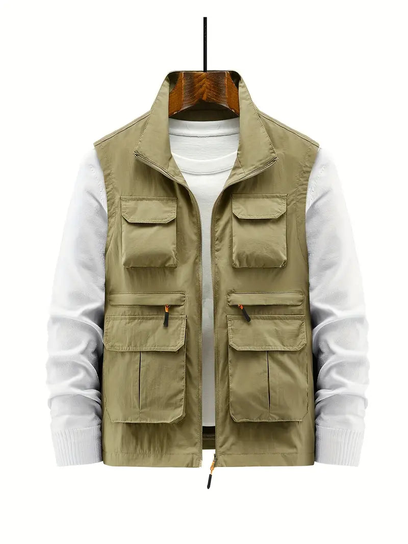 Gilet homme avec fermetures éclair – Gilet léger et pratique pour toutes occasions