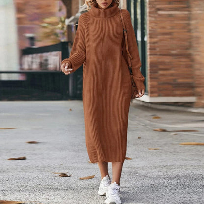 Robe en tricot confortable femme – Robe fluide élégante pour tous les jours