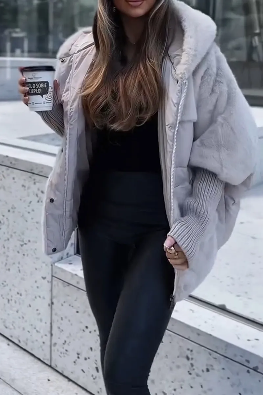 Women's Bomber Jacket – Trendy Hooded Jacket for Autumn Fashion & Comfort