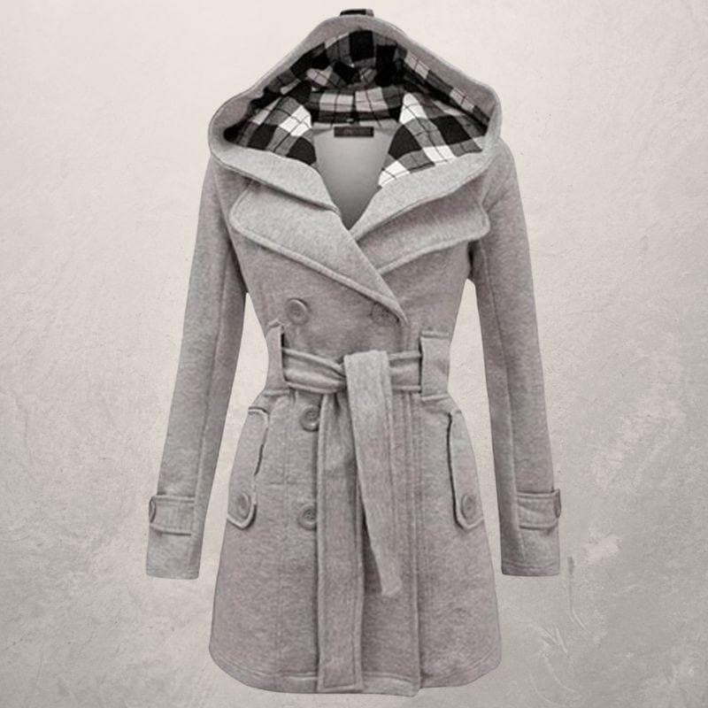 Manteau femme chic – Manteau élégant en laine pour automne hiver