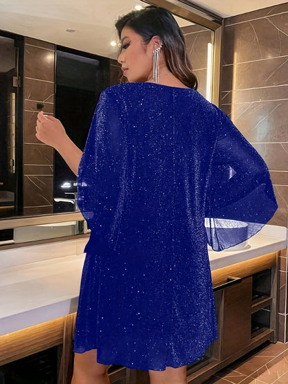 Robe scintillante femme – Robe élégante à paillettes pour soirée chic et cérémonie