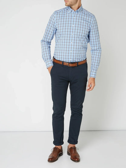 Chemise à carreaux homme – Chemise à manches longues en coton confortable et stylée