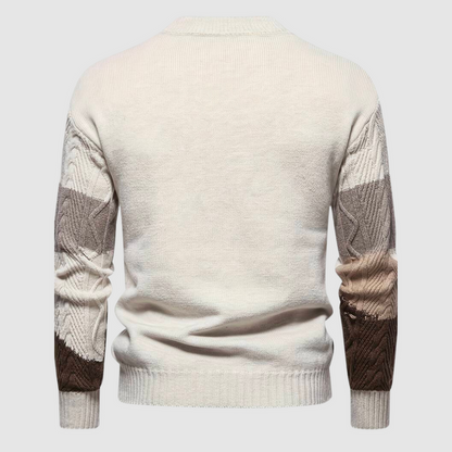 Pull en tricot homme – Pull chaud en laine doux et confortable pour hiver