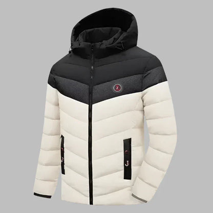 Veste d'hiver homme – Manteau moderne chaud et élégant en tissu imperméable