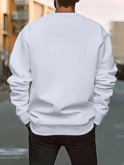 Pull confortable homme – Sweat en coton doux, coupe décontractée et tendance