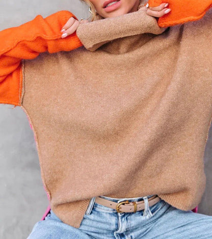 Pull confortable femme – Pull en laine doux, coupe décontractée et tendance