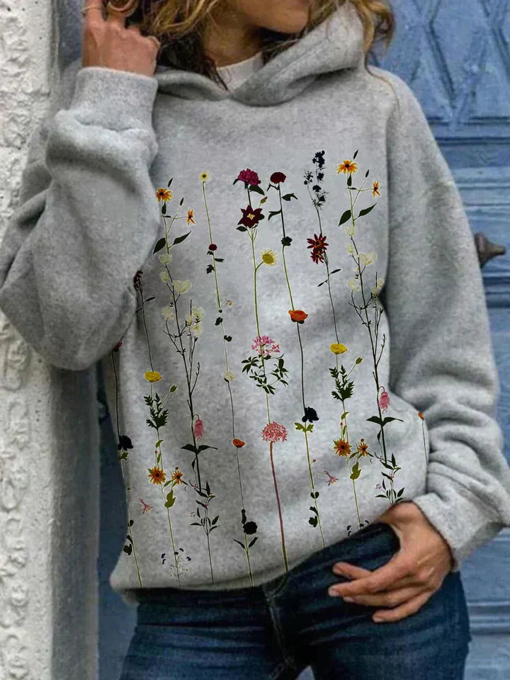 Pull fleuri femme – Pull élégant à motifs floraux en coton doux et léger