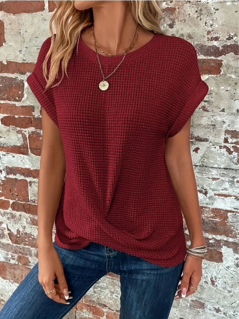 Pull en tricot décontracté femme – Haut confortable à manches longues et doux