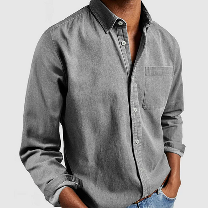 Chemise de loisirs homme – Chemise décontractée en coton à manches courtes élégante