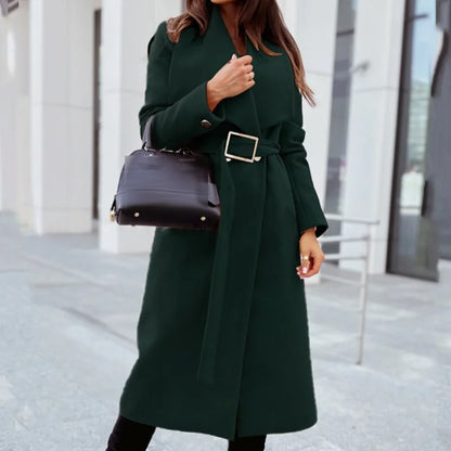 Wool Winter Coat for Women – Elegant Chic Outerwear for Evening Wear