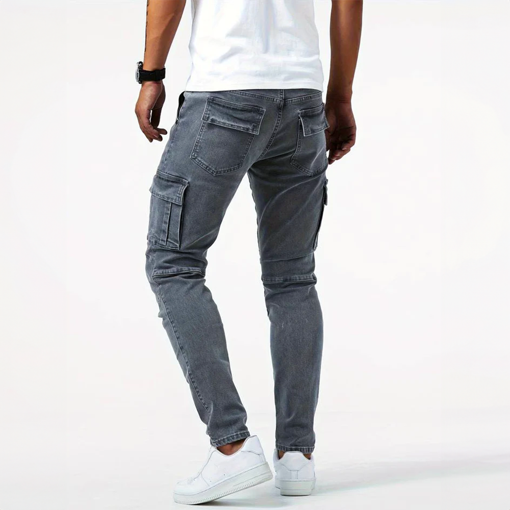 Pantalons Cargo Homme – Pantalons Décontractés en Coton avec Poches Pratiques