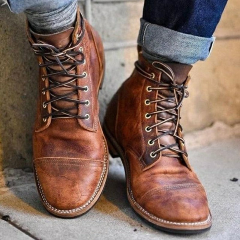 Bottes en cuir homme – Chaussures robustes et durables pour toutes occasions