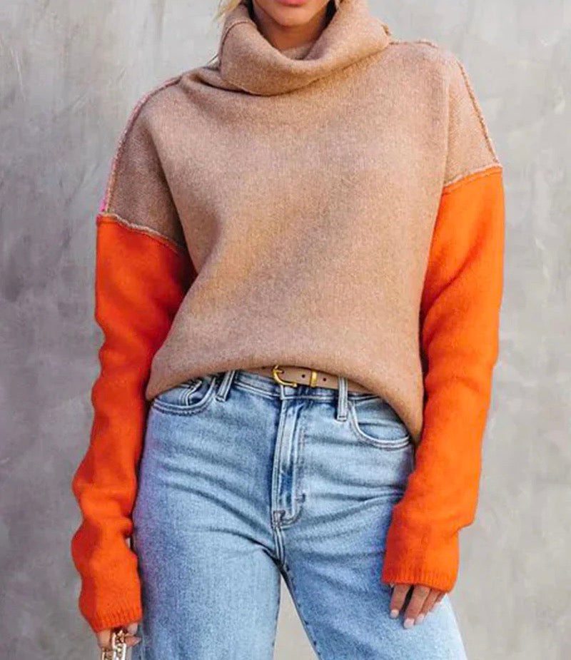 Pull confortable femme – Pull en laine doux, coupe décontractée et tendance