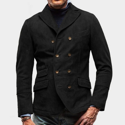 Blazer élégant homme – Veste habillée en tissu premium pour occasions formelles