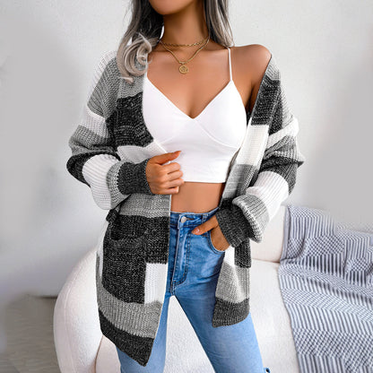 Pull en tricot douillet femme – Pull chaud et confortable en laine pour hiver