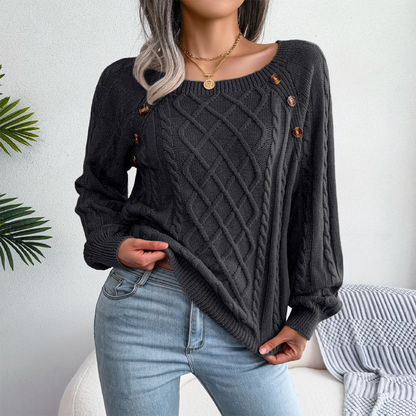 Pull confortable femme – Sweat en coton doux et stylé pour un look décontracté