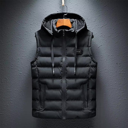 Gilet homme chaud – Gilet bombardier en laine, coupe moderne et confortable