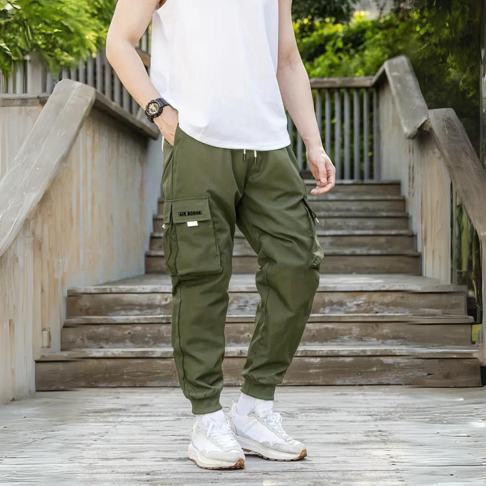 Pantalons cargo homme – Pantalon pratique en coton avec poches et coupe décontractée