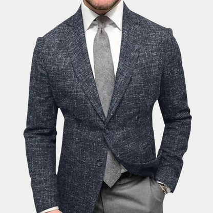 Blazer élégant homme – Veste habillée chic en tissu premium pour soirée