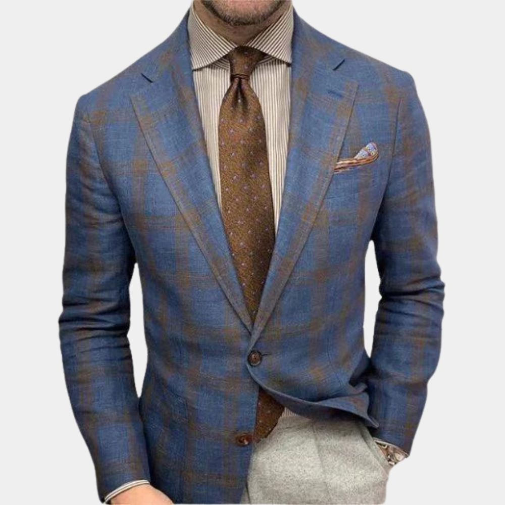 Blazer élégant homme – Veste habillée chic en tissu premium pour soirée