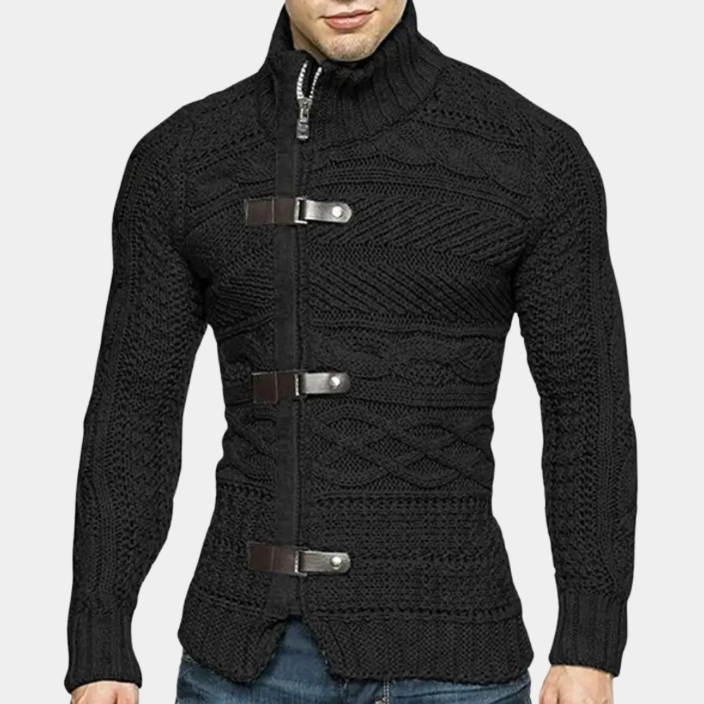 Pull col roulé homme – Pull classique en laine doux et chaud pour l'hiver