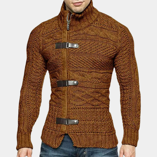 Pull col roulé homme – Pull classique en laine doux et chaud pour l'hiver