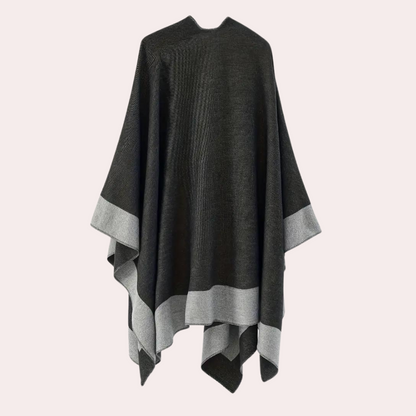 Poncho femme tendance – Poncho à la mode en laine douce et chic pour l'hiver