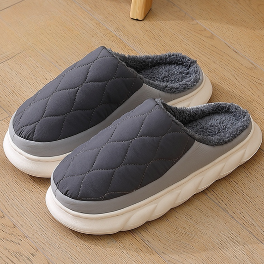 Chaussons confortables homme – Pantoufles douces en velours pour intérieur