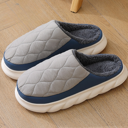 Chaussons confortables homme – Pantoufles douces en velours pour intérieur