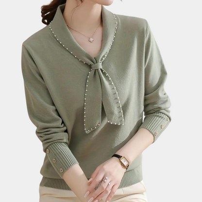 Pull élégant femme – Pull en laine doux, coupe moderne et chic pour l'hiver