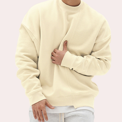 Pull décontracté homme – Sweatshirt confortable en coton pour style casual