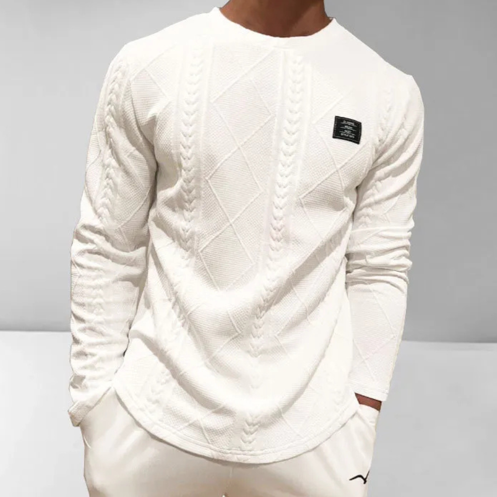 Pull décontracté homme – Sweat-shirt confortable en coton pour look casual