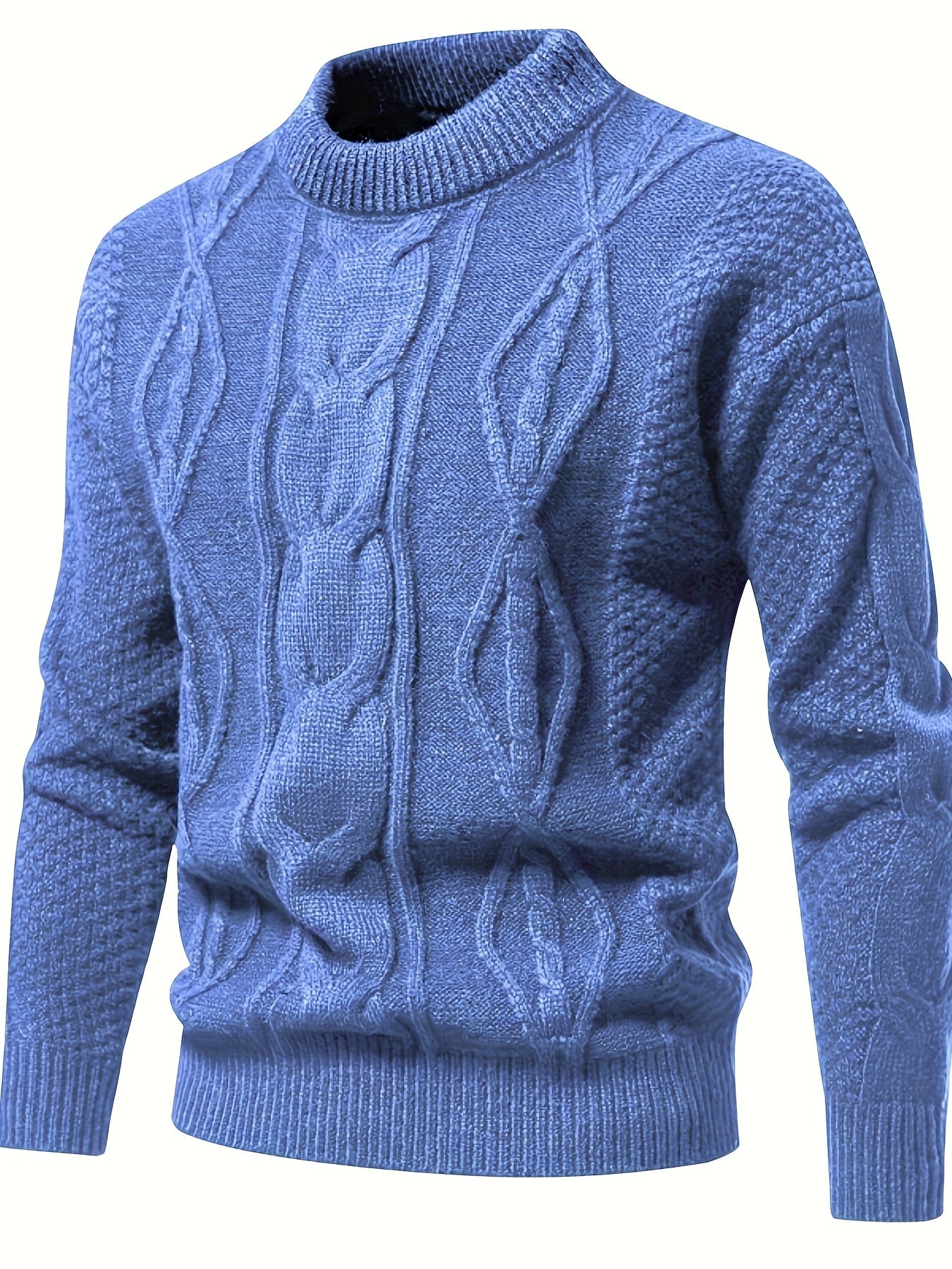 Pull en tricot confortable homme – Pull doux et chaud en laine pour l'hiver