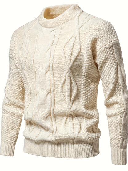 Pull en tricot confortable homme – Pull doux et chaud en laine pour l'hiver