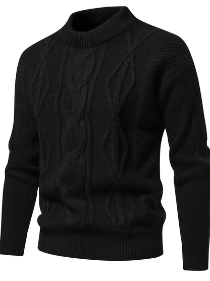 Pull en tricot confortable homme – Pull doux et chaud en laine pour l'hiver