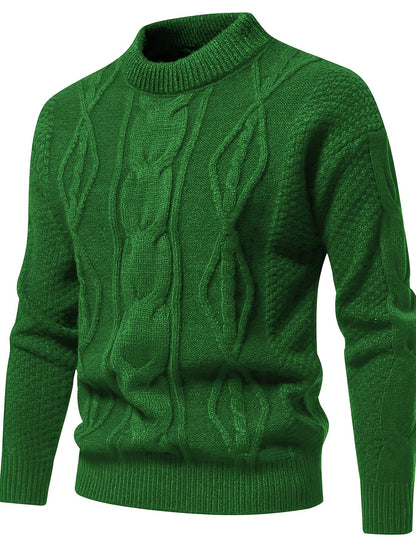 Pull en tricot confortable homme – Pull doux et chaud en laine pour l'hiver