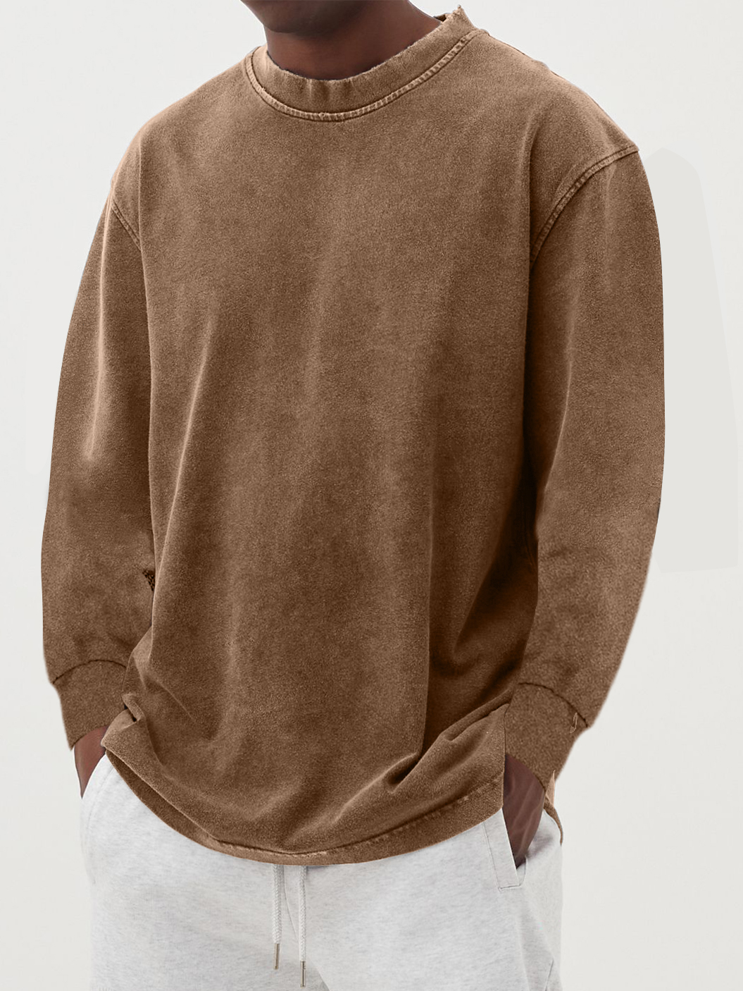 Pull col rond homme – Pull en coton doux et confortable pour toutes occasions