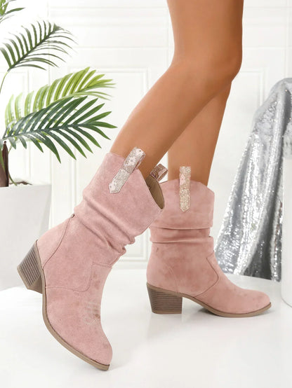 Bottes stylées femme – Bottes en cuir élégantes à talons pour occasions spéciales